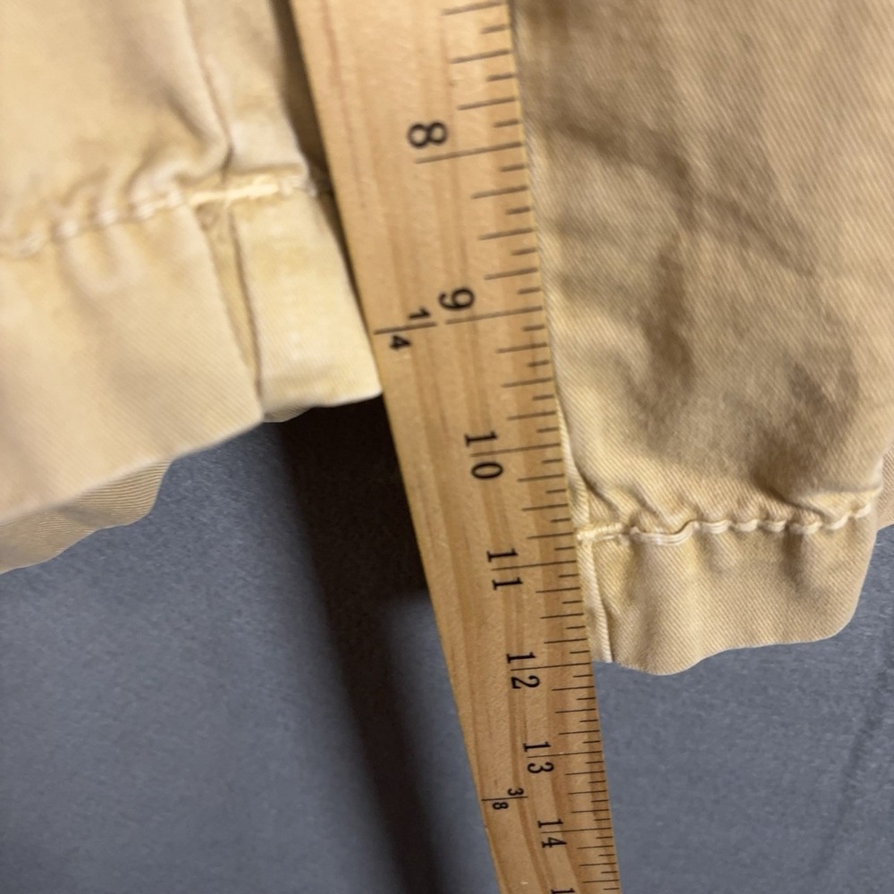 True Religion Cargo Shorts Mens 36 Khaki Cotton Utility Flap Pockets Baggy - Picture 12 of 14